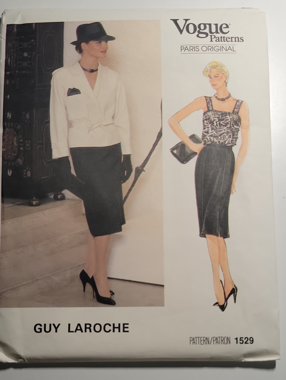 Vintage Vogue Paris Original #1529 Sewing Pattern, Size 10, UNCUT
